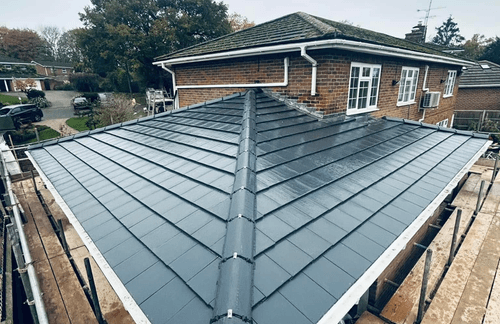 Wrap-Around Extension with Porcelain Patio in Reading, Berkshire